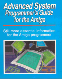 cover advanced system programmers guide for the amiga tmb
